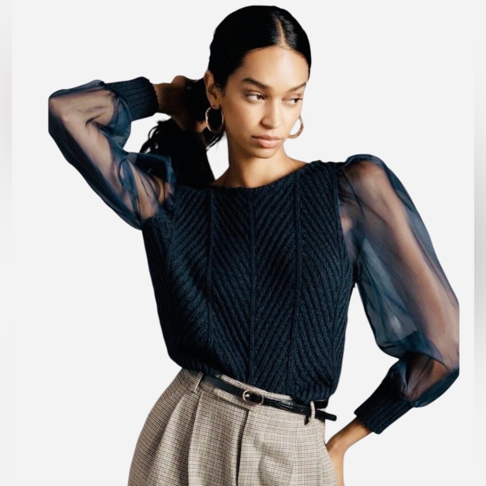 NWT MAEVE-Anthropologie Navy sweater 💙